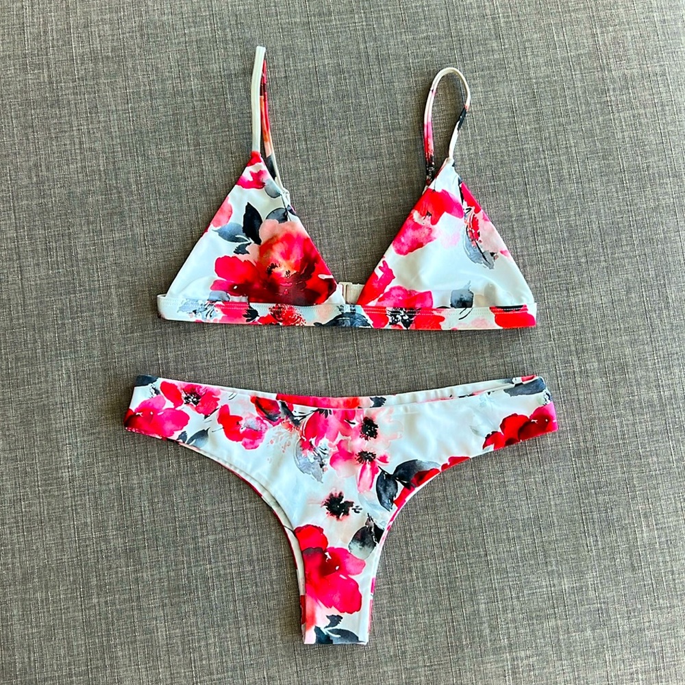 Floral bikini, size S